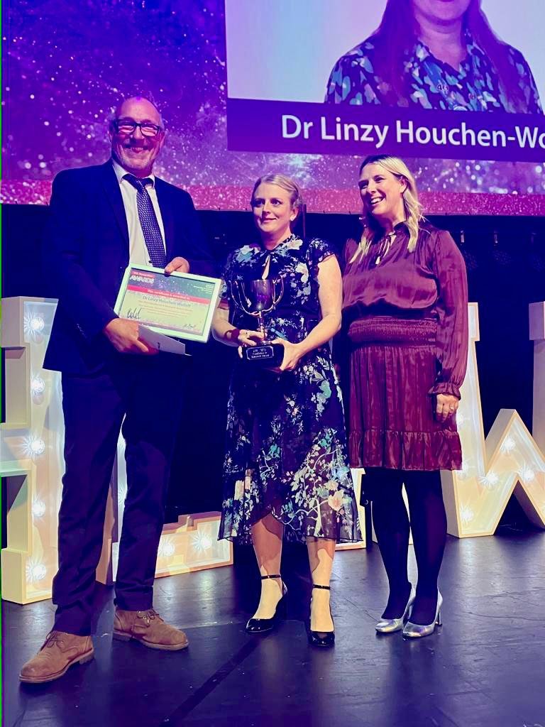 Research plays a vital role in healthcare and this next award recognises Excellence in Research. And your winner is... Linzy Houchen-Wolloff #UHLRecognitionAwards