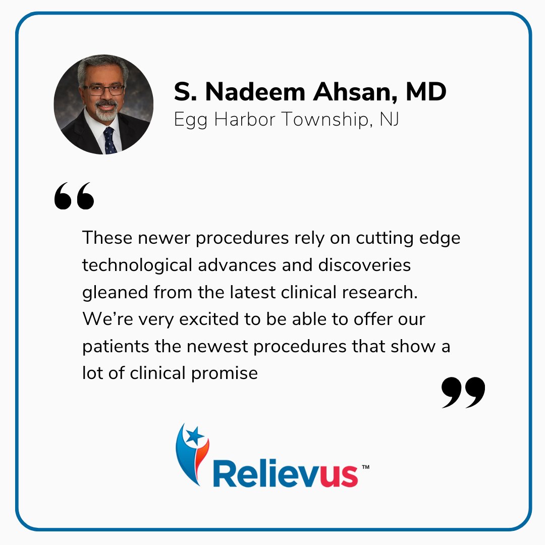 Pain Awareness Month is a time to recognize the advances in pain management technology, such as mild-viadisc, DiscFX, and spinal cord stimulation. Dr. Ahsan of Relievus is a leading expert in these treatments & helping people with chronic pain find relief. clearwaypain.com/cutting-edge-p…