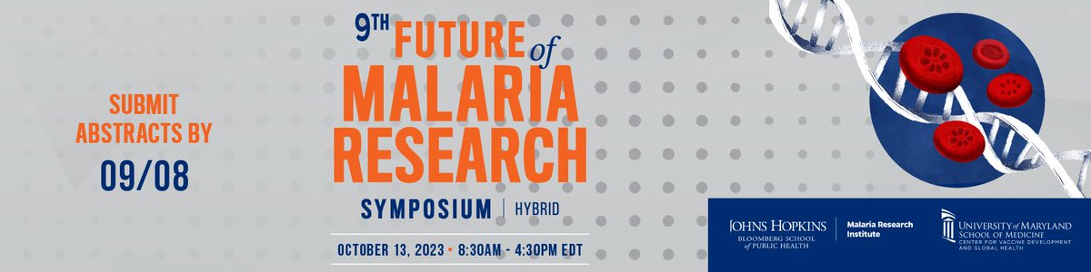 #Malaria #researchers interested in attending the #2023FMR <a href="/JohnsHopkinsSPH/">Johns Hopkins Bloomberg School of Public Health</a> in Baltimore, pls register by Friday, October 6. The symposium is on Friday, October 13. Organized by <a href="/JHMRImalaria/">Johns Hopkins Malaria Research Institute</a> and <a href="/UMmedschool/">University of Maryland School of Medicine</a> Center for Vaccine Development +1.  LINK: bit.ly/3YRKuJA.