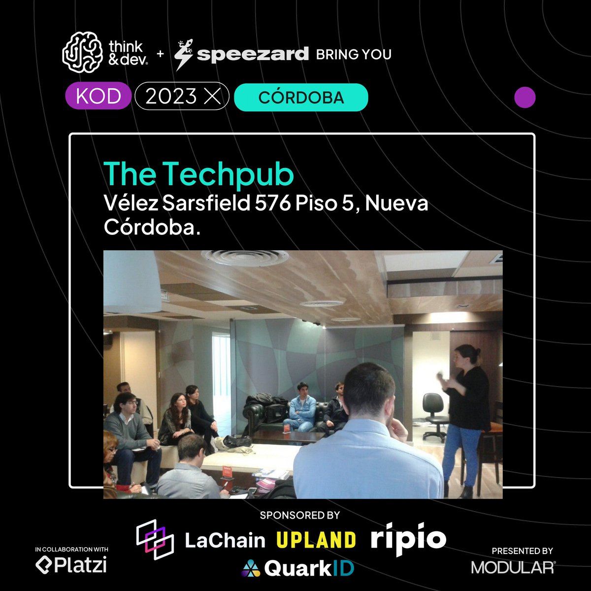 KING OF DEVS: SEDE CÓRDOBA ⛰️

🏠 The Techpub
📍 Vélez Sarsfield 576 Piso 5, Nueva Córdoba.

Gracias a <a href="/elchanguitoeth/">changuito | 🇦🇷</a>, <a href="/Gallardo_Mati/">MatiGallardo.bnb</a>, @Franactis, <a href="/Cordoverse/">Cordoverse</a>, <a href="/MColloso/">Matias Colloso</a> y Bruno Casali por colaborar con #KingOfDevs. 🫶