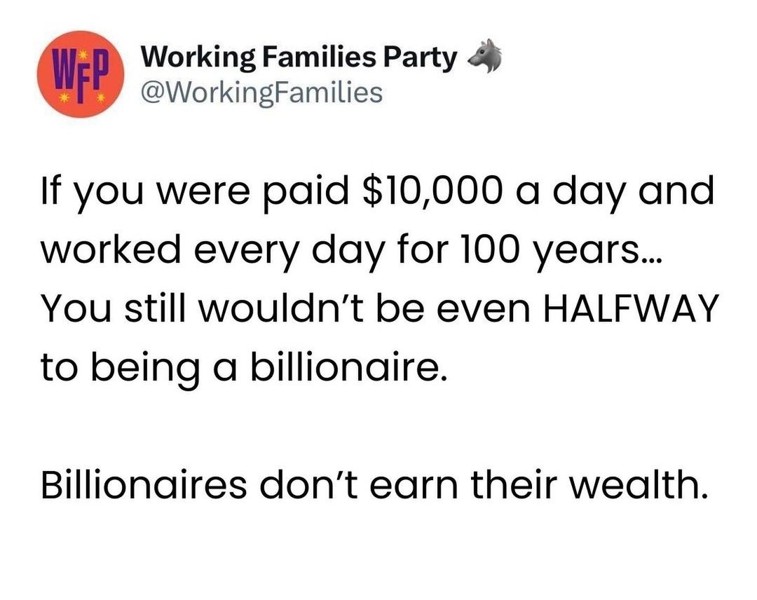 There are individuals in this country who have more money than our Treasury.

Their money's got power than our collective vote. 

You don't think that's a threat to our #Democracy, our #NationalSecurity?

#BillionaireClass #CorporateWelfare #UnAmerican #UAWSolidarity #UAWStrike