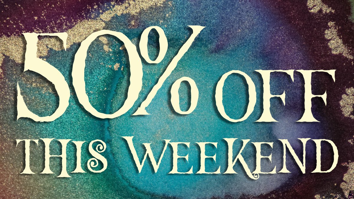 Everything must go, in our grand closing down sale!

It would be simply fabulous if we could sell all our stock before we close on Sunday afternoon. Would it help if we gave you 50% off all stock in-store this weekend? Oh, go on then!