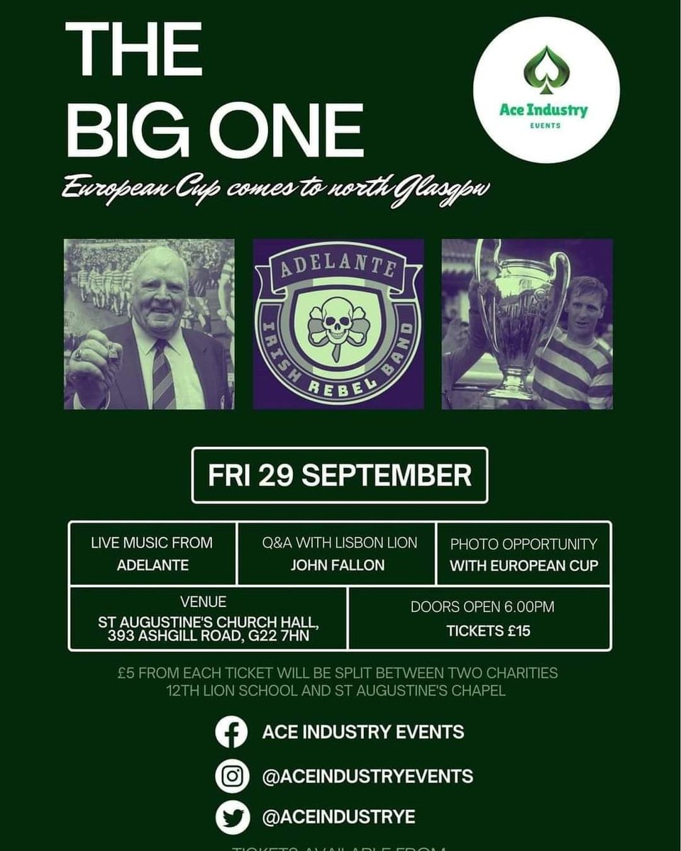 Can pay on the door tomorrow night for any late comers to the party.

See you all tomorrow 🍀