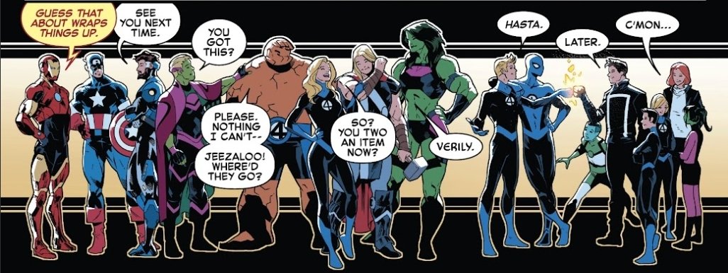 MadeInlron's tweet photo. Les Avengers et les 4 Fantastiques.
Pas mal non comme collaboration ? https://t.co/Gki51HHBNs