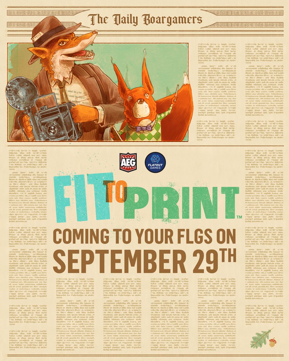 Extra! Extra! We are printing tomorrow!

Gather your notes, publish your articles, and assemble the best newspaper in this woodland wonderland in Fit 
To Print

<a href="/FlatoutGames/">FLATOUT GAMES</a>  <a href="/PeterLMcPherson/">Peter McPherson (@peterlmcpherson.bsky.social)</a>