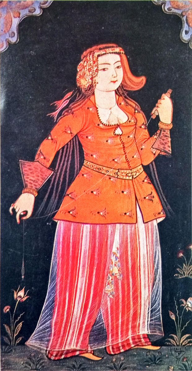 senaycmn's tweet photo. Levni'nin eğlenen, uzanan, duran kadın figürlerinden farklı olarak yün eğiren kadın figürü.
Saraylı ama emekçi:)
#levni https://t.co/hvwgl8xx0C