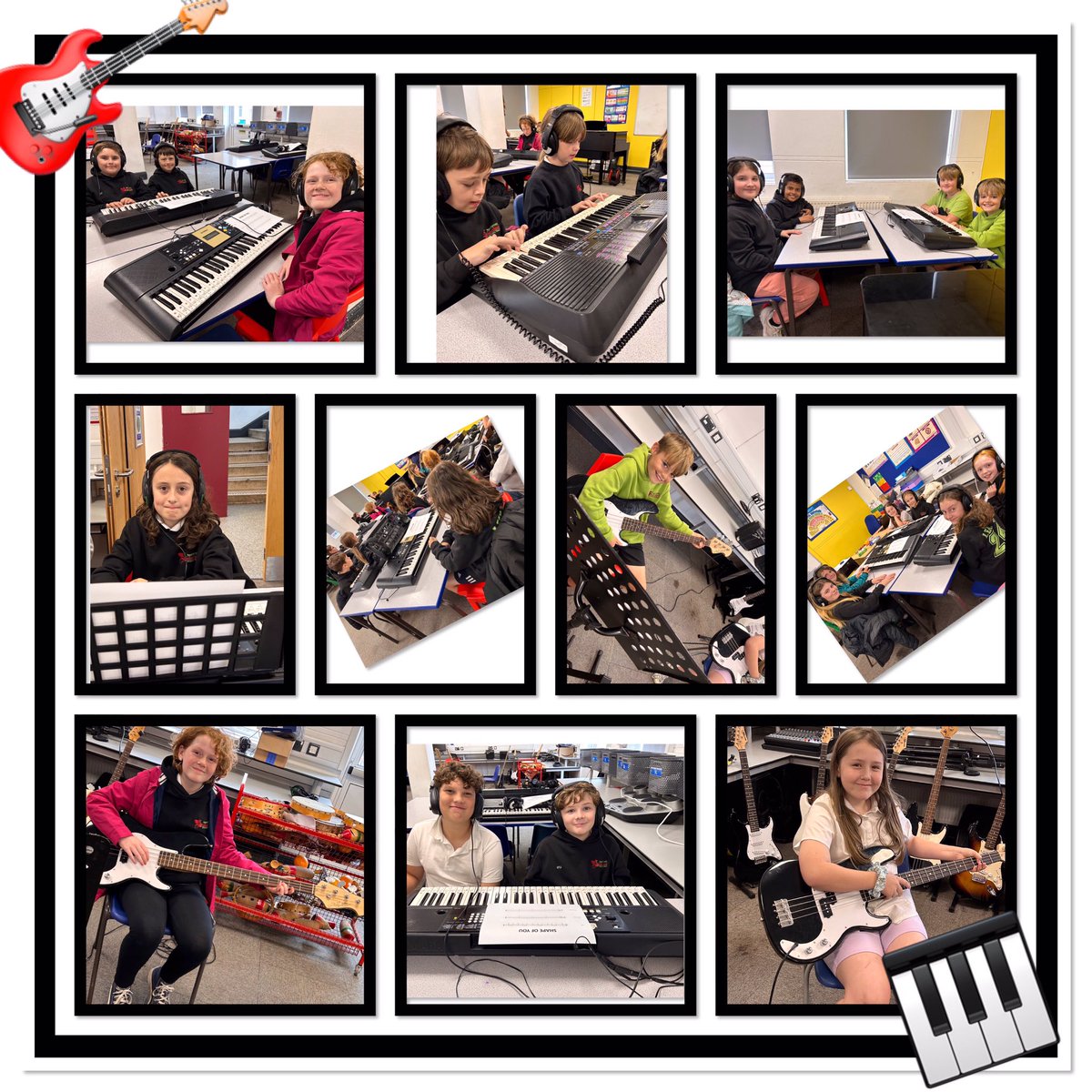 upper_y5's tweet photo. Our Year 6 pupils had a fantastic afternoon at @CoedcaeSchool today. Thank you to Mrs Rees and Mrs Davies for their amazing lessons! #cymraeg #music @coedcaePerfArts #y6transition https://t.co/LUvuTWWpxQ