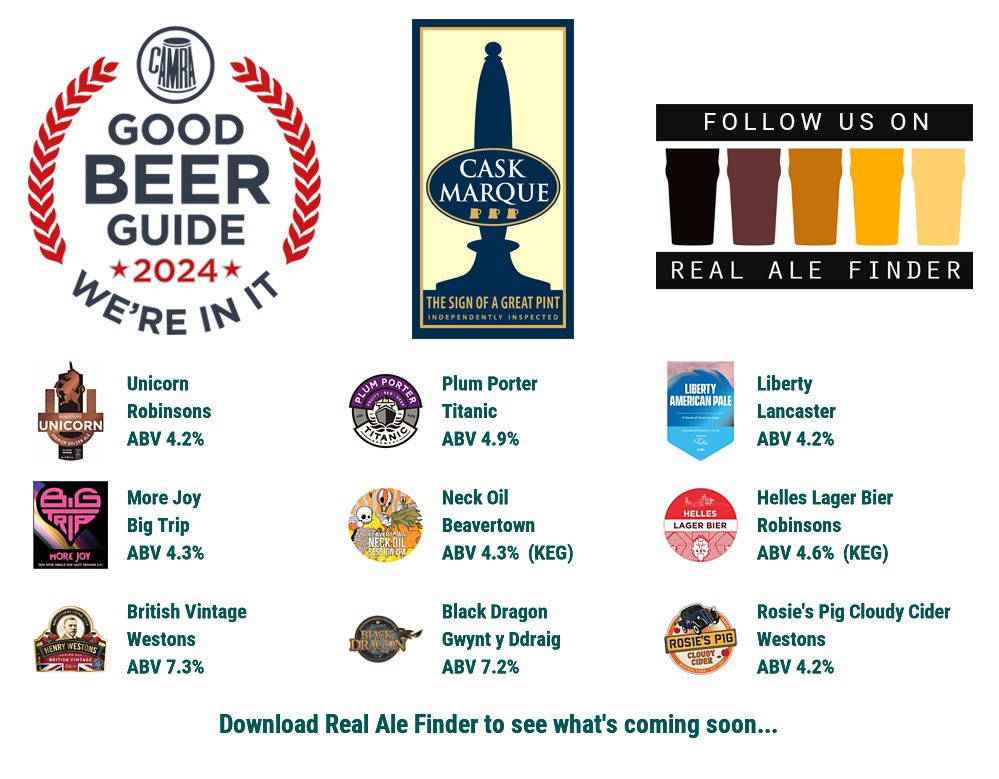 Good Beer Guide 2024 updated template!

#goodbeerguide @CAMRA_Official @caskmarque @robbiesbrewery @TitanicBrewers @lancasterale  @BeavertownBeer @WestonsCiderMil @Gwyntyddraig @CAMRA_Edinburgh
#RealAleFinder #caskaleweek