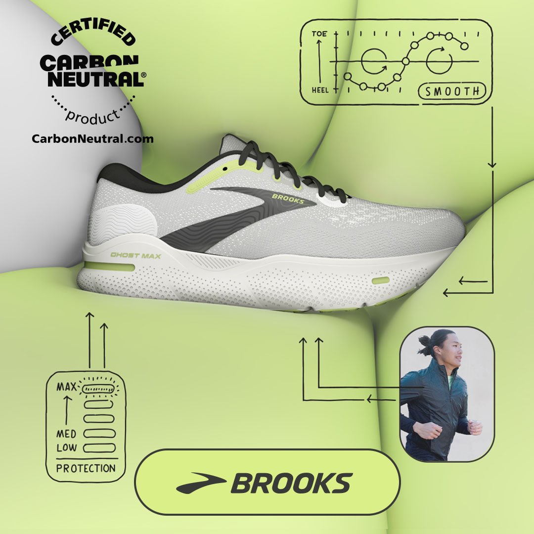 VillageRunner's tweet image. Big comfort. Smaller footprint. The Ghost MAX from @brooksrunning is
certified as a CarbonNeutral® product. It’s part of Brooks’ target to make an
immediate impact in addressing climate change. 
#VillageRunner #brooksrunning #ghostmax #runhappy
#takeourknowledgeandrunwithit