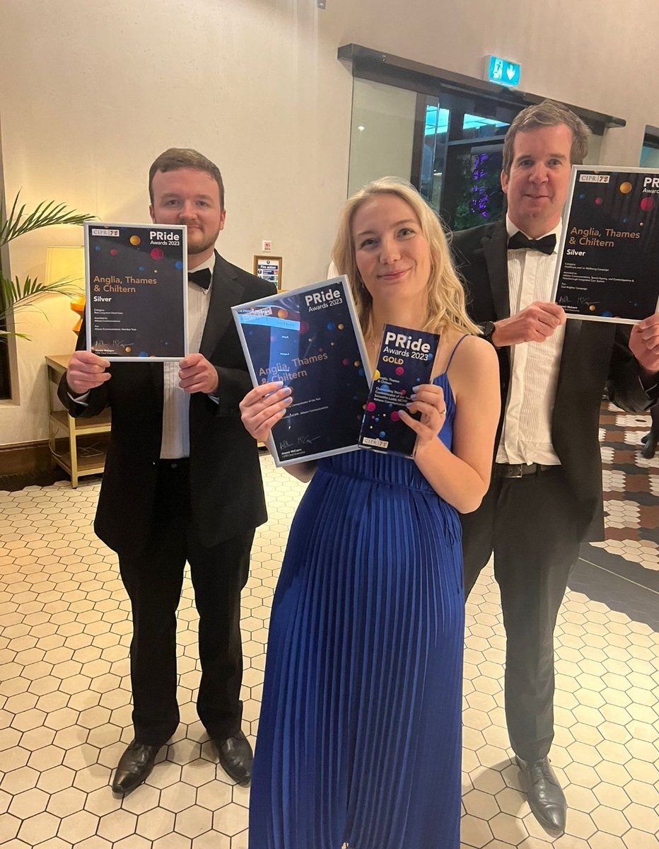 Also two Silver Awards 🥈🥈

Best Long-term Client Care w/ <a href="/meridiantrustuk/">Meridian Trust</a> 

Best Healthcare Campaign w/<a href="/SpeedAgencyUK/">Speed Agency</a> <a href="/CambsPboroICS/">Cambs & Peterborough Integrated Care System</a> 

Great night!

#PRideATC <a href="/CIPR_EastAnglia/">CIPR East Anglia</a>