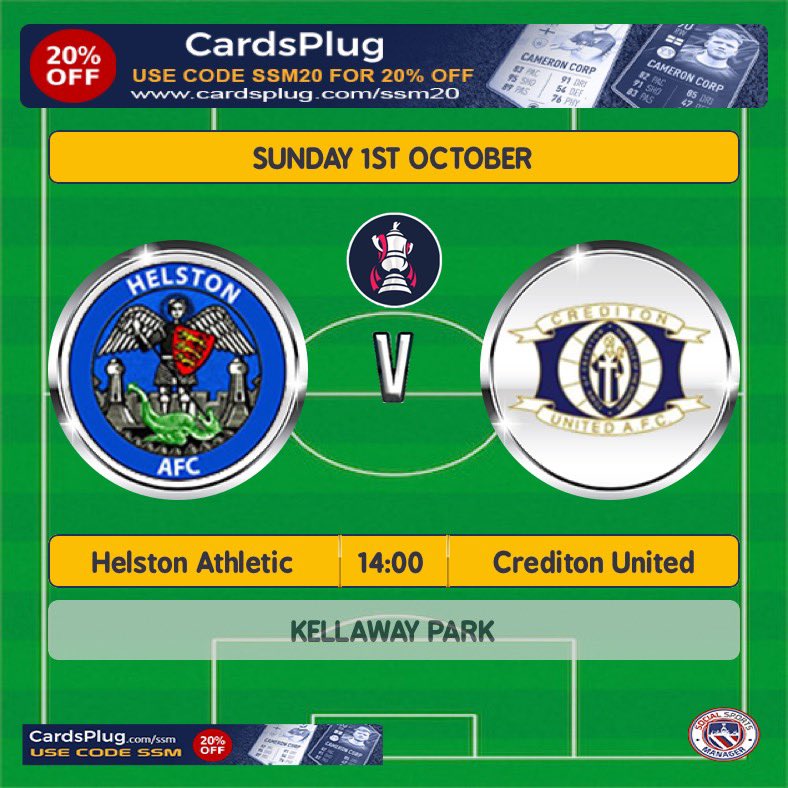 CreditonLadies's tweet photo. This Sunday we make the long trip to @HelstonWomen to play in the @FACupWomens. This feels like Deja vu of last season, but this year we hope to come away with an improved score line!! 😆💙⚽️ https://t.co/9VTh5Agdtq