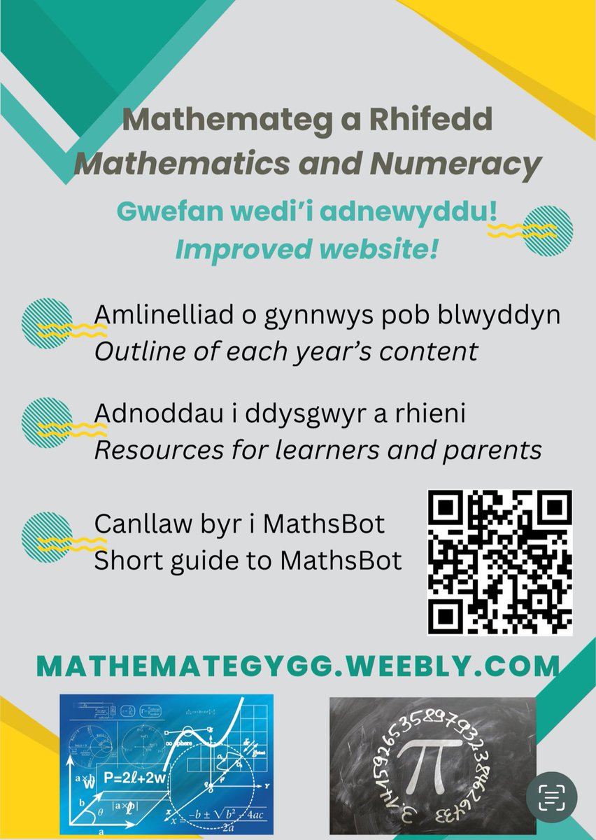 Ewch i weld ein gwefan newydd!
Check out our new website!

mathemategygg.weebly.com