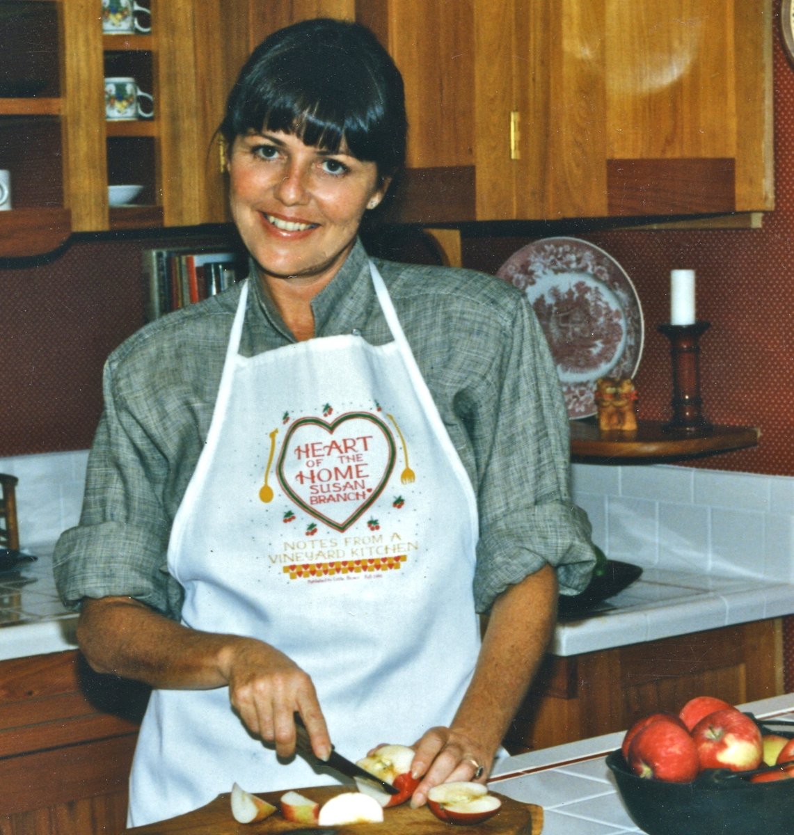 Digging through photos ... this is me about a month before my first date with Joe, Christmas 1986 in my kitchen at Holly Oak . . . Heart of the Home, my first book, had just come out the month before. Lots of changes coming to my life at that moment. But I didn't know yet!