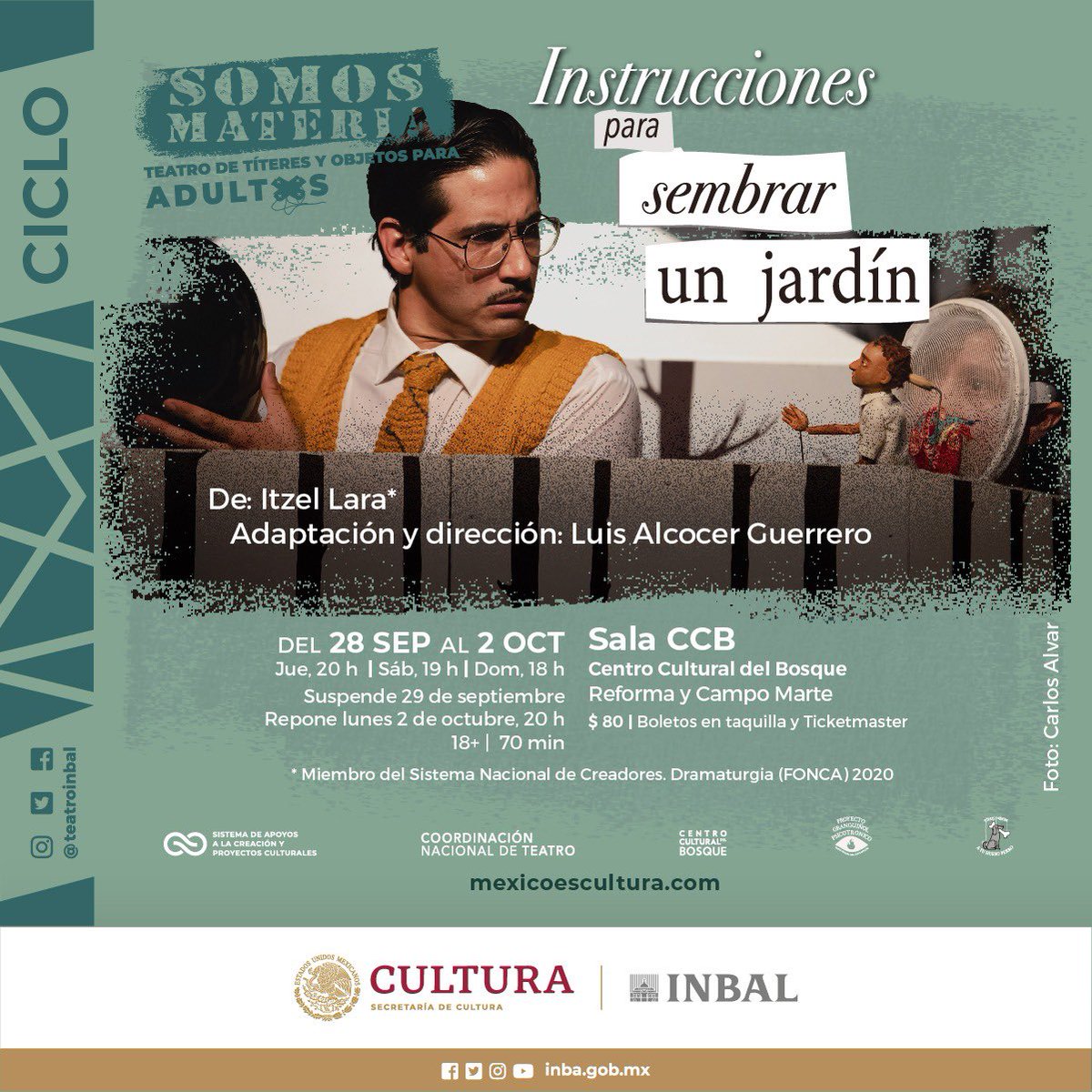 Hoy regresamos a este ciclo en el CCB, nos dará mucho gusto que visiten a mamá.