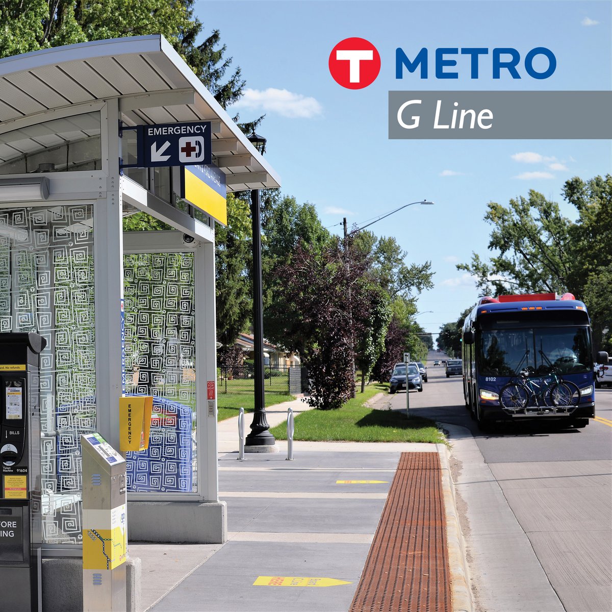 MetroTransitMN's tweet photo. Route 62 and Route 68 customers: Help Metro Transit plan future METRO G Line station locations. Review the Draft Corridor Plan and complete our survey by Nov.6. The G Line will bring faster, frequent, all-day service to your corridor. More info at https://t.co/kY5RYT2vcL https://t.co/cwlsOBNdEC