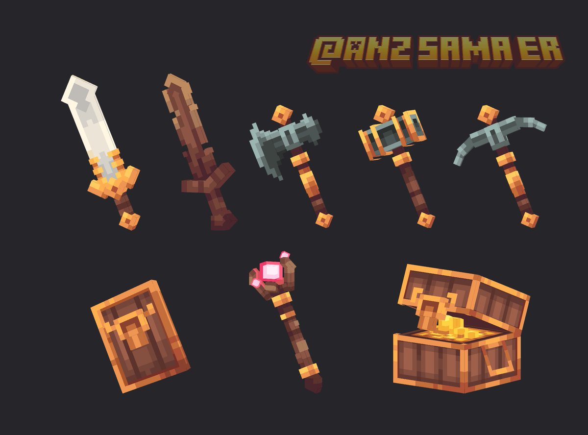 #Minecraft #Blockbench  #pixelart