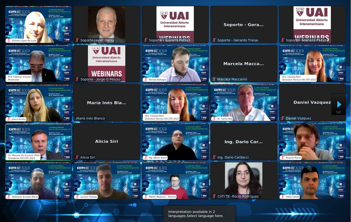 Mis felicitaciones a la tesista Jessica Peralta por ganar el 1er puesto en el concurso estudiantil CIITI 2023. Un mérito al esfuerzo.
Esta hermosa oportunidad que accedemos gracias a la impecable organización, al dr. Marcelo De Vicenzi y la directora CAETI dra. Claudia Pons.