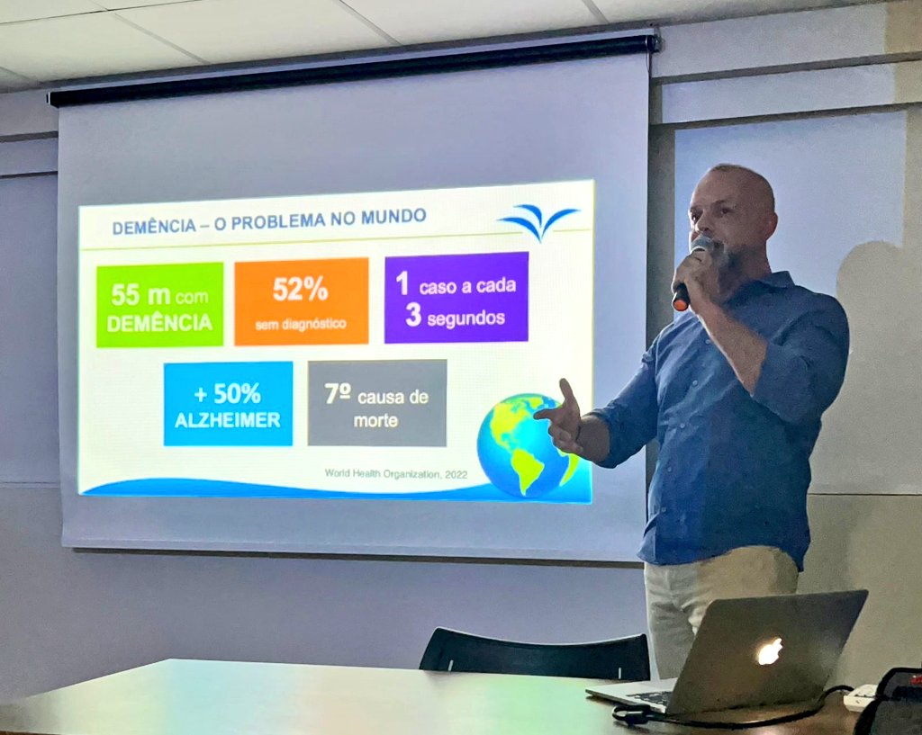 SbggAlagoas's tweet photo. Mais um momento rico e multidisciplinar, em nossa reunião científica, na última terça.  Com tema "Atualização em Diagnóstico e Tratamento na Doença de Alzheirmer", nas falas do médico Geriatra Dr Denis Melo e a Terapeuta Ocupacional Izabela Mendes, com um bom debate e discussão. https://t.co/8Q8El7U3YE