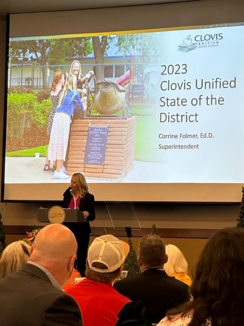 LozanoSmith's tweet photo. Our team attended Clovis Unified School District's 2023 State of the District Breakfast this morning. It’s exciting to hear about the promising initiatives the district continues to put in place for student success. https://t.co/251YQT9F5p