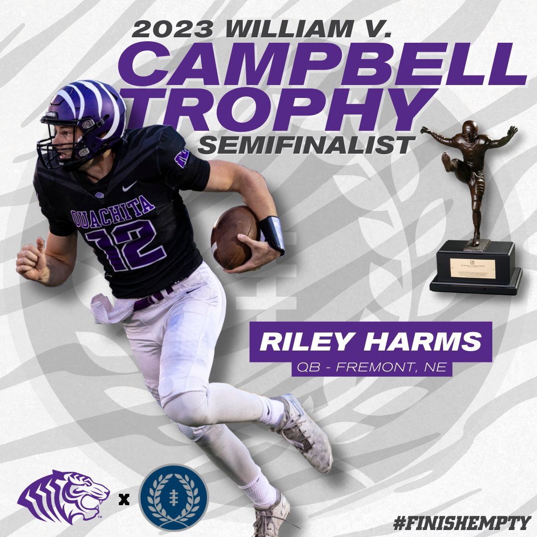 Congrats to Riley for making the semfinalist list for the premier scholar-athlete award in all of college football!

Read more: bit.ly/3PVmouw

#CampbellTrophy #D2FB #FinishEmpty #BringYourRoar 🐅