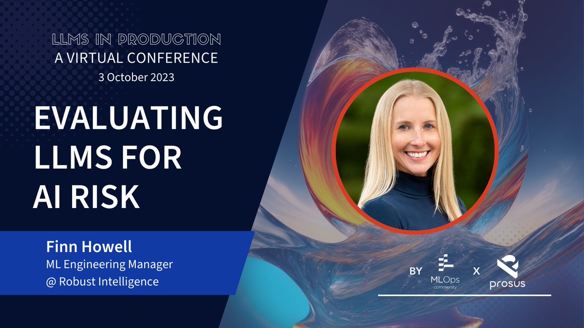 FionnualaHowell's tweet photo. Next Tuesday I'll be talking at the LLMs in Production conference along with 40+ others doing cool stuff in the space. My talk will be at 12:50 pst and I'll be speaking about evaluating LLMs!
Register https://t.co/uRDfD0G9IL to join me. https://t.co/tr9arldJCG