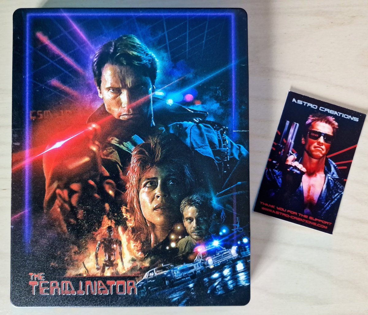 mikeycubed's tweet photo. My most anticipated steelbook release of the year has arrived and damn it was worth the wait! 😍

Stunning work by #AstroCreations  and #JohnCordero 👌🔥

#02 of 30

#Steelbook #CustomSteelbook #TheTerminator https://t.co/AyT9qps3T5