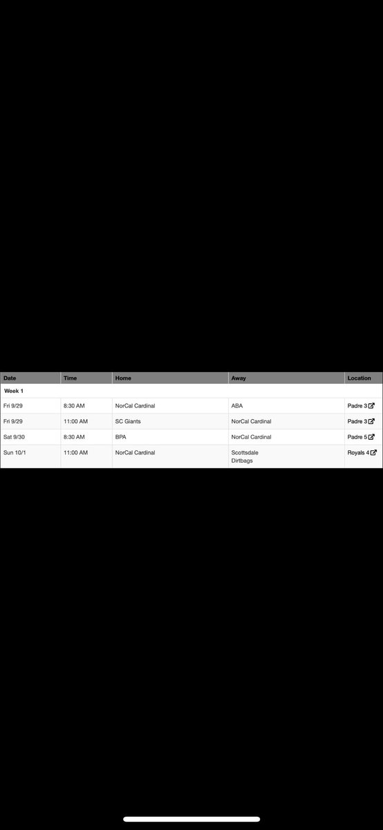 I am excited to be playing at the AZ Senior Fall Classic. Below is my schedule. I am #50.