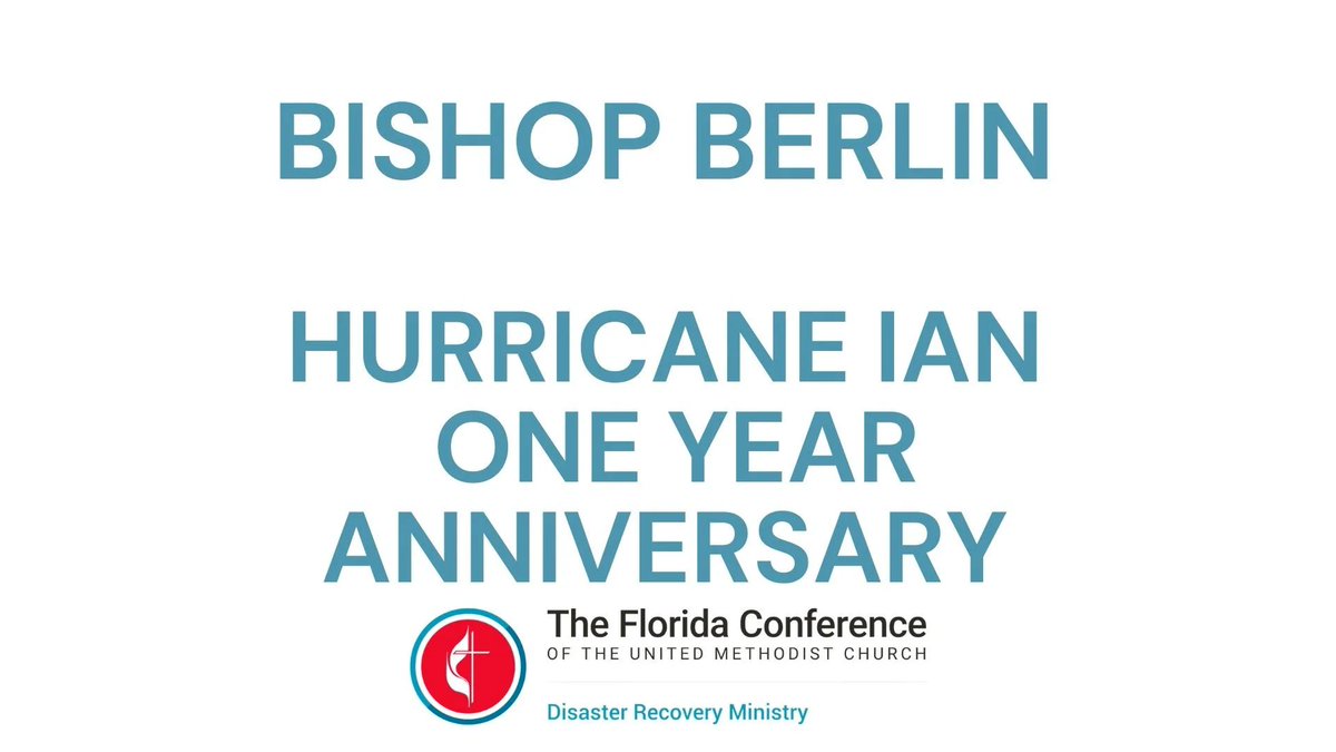 FLUMDisaster's tweet photo. On September 28, 2022,  Hurricane Ian made its landfall in Southwest Florida. Bishop Berlin invites us to remember those that are still recovering and to join the community in returning homes to safe and habitable as a caring Christian presence. 
https://t.co/Q98OgcGrmu https://t.co/PGgTonjxsx
