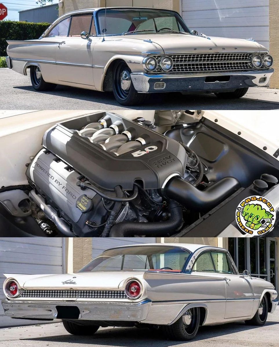 CarManToday's tweet photo. Coyote V8 swapped '61 Ford Galaxie Starliner
Built: @goolsbycustoms
+
#ford #fordgalaxie #classiccar #custom #v8 #coyote #coyoteswap #engineswap #lowered #loweredlifestyle #restomod https://t.co/d18iGtGoXl