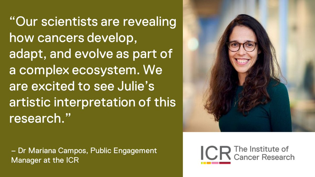 🗨Dr Mariana Campos (@MCampos_ICR), the Public Engagement Manager at the ICR, shared her enthusiasm about the news: ''We are delighted to welcome Julie Light as a Resident Artist at The London Cancer Hub.''