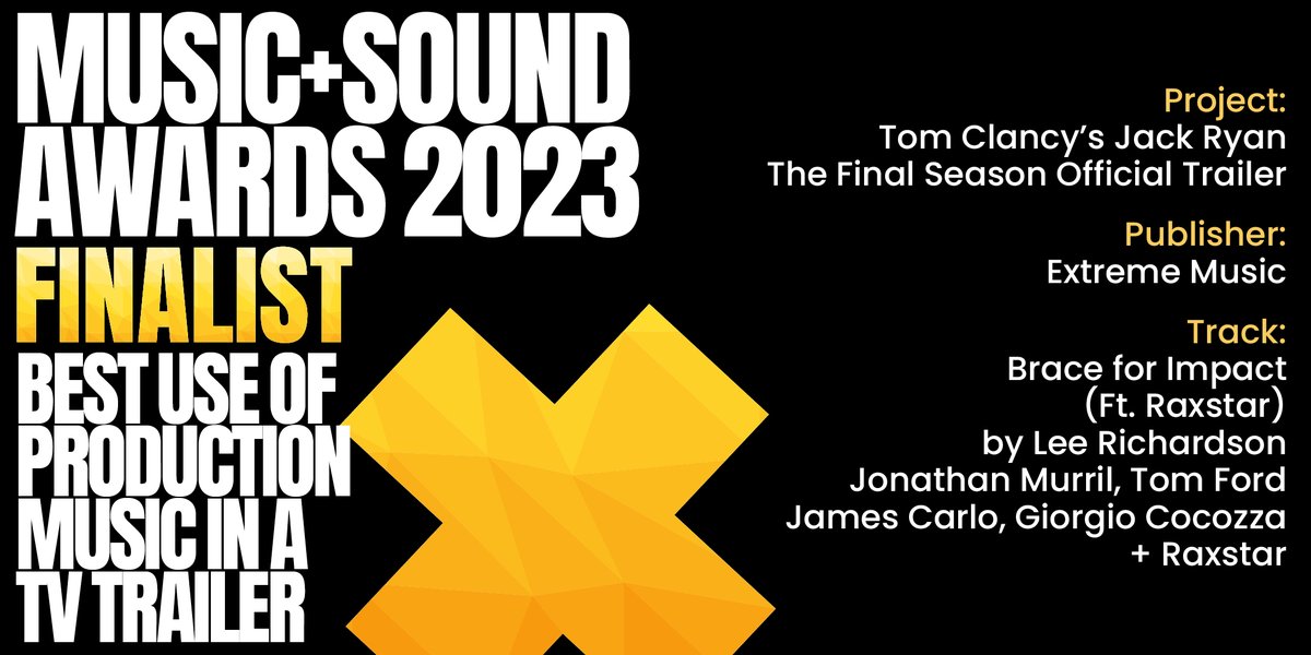 #MASAwards Finalist (5/6) <a href="/ExtremeMusic/">Extreme Music</a> - Tom Clancy's Jack Ryan - The Final Season Official Trailer👏