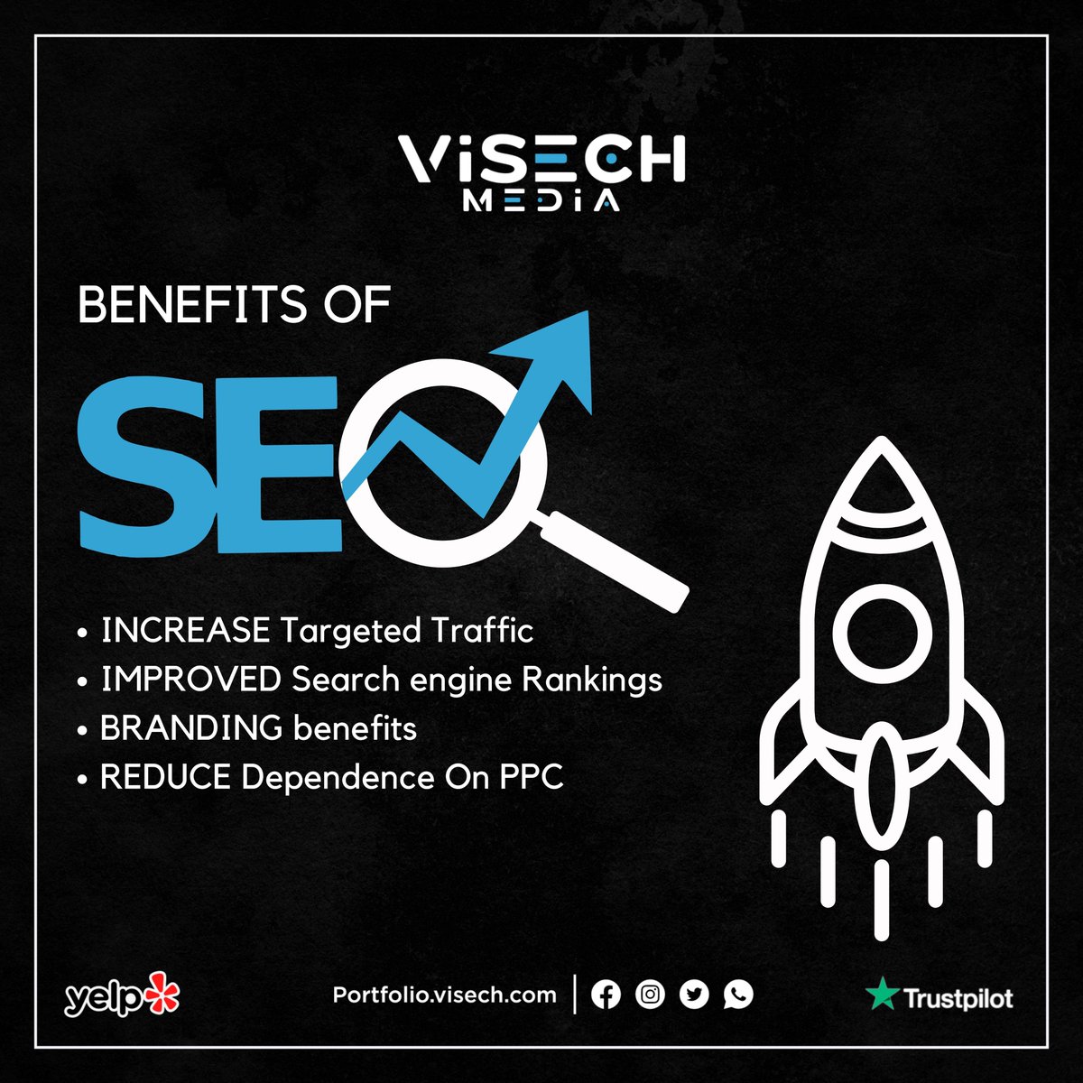 'SEO offers increased online visibility, higher organic traffic, better user experience, enhanced brand credibility, and measurable, long-term business growth.'

#SEOBenefits #OnlineVisibility #OrganicTraffic #UserExperience #BrandCredibility #BusinessGrowth #SEOStrategy #Digital