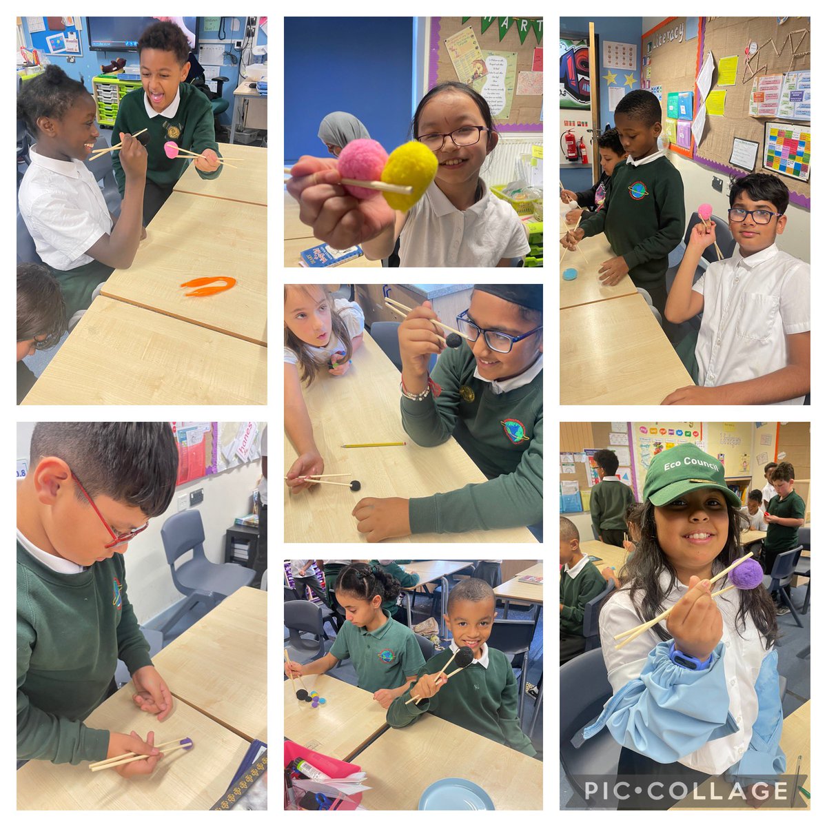 MrsPitman101's tweet photo. It’s our new context ‘Let’s Investigate the British Empire’! We’re looking at some former countries that were part of it. Today, it’s Hong Kong and we’re trying out chopsticks! 🥢 https://t.co/T6G2U77L6H