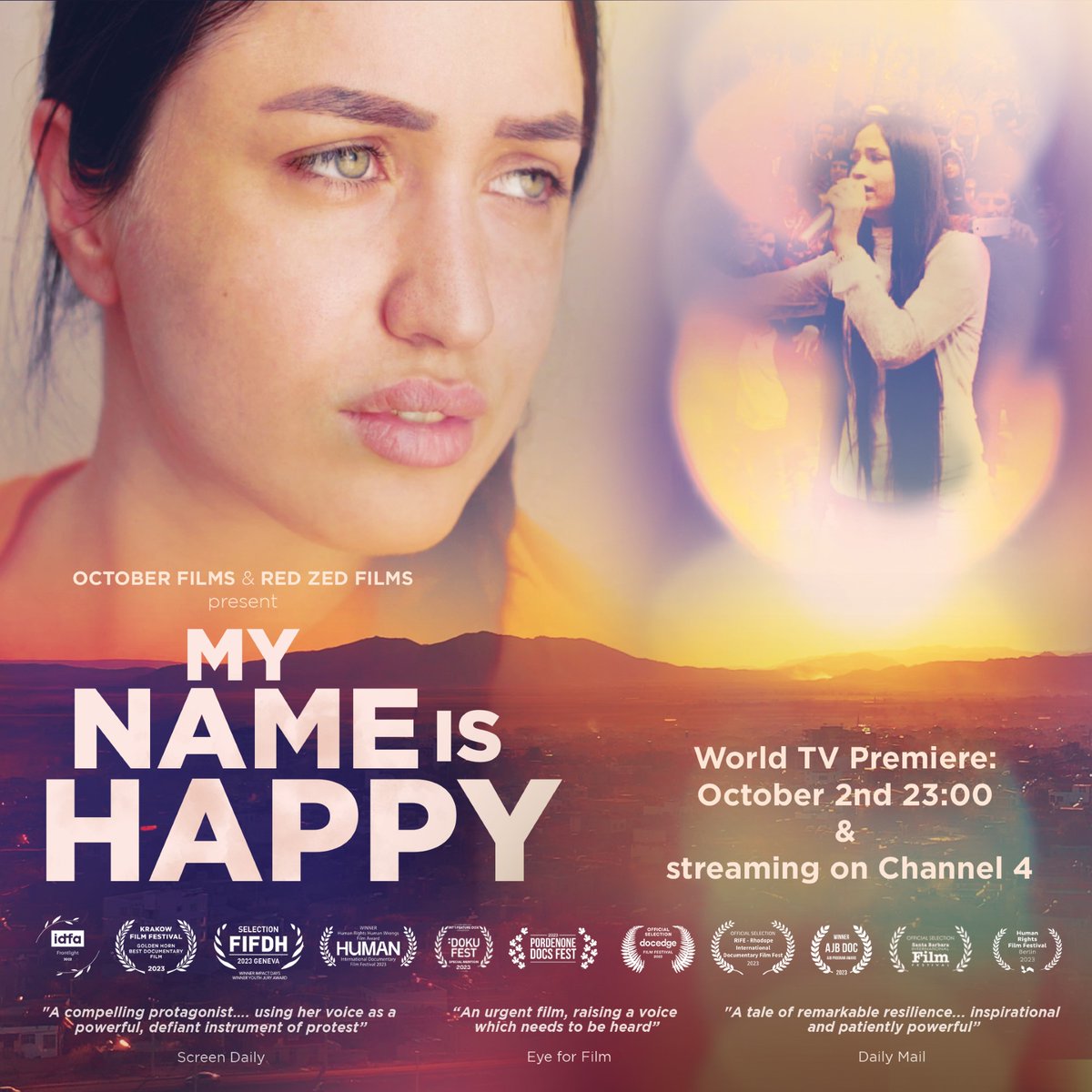 We are excited to announce the TV premiere of My Name is Happy is on the horizon. Airing this coming Monday 2nd October on C4 at 23:00pm

@mynameishappydoc <a href="/channel4/">Channel 4</a>