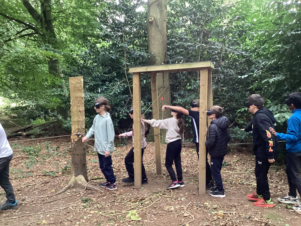 whcps's tweet photo. Seeing the sights on sensory trail… #blackoutgoggles #Boreatton #WHCYear6 Abseiling next… https://t.co/qdab38JZwj