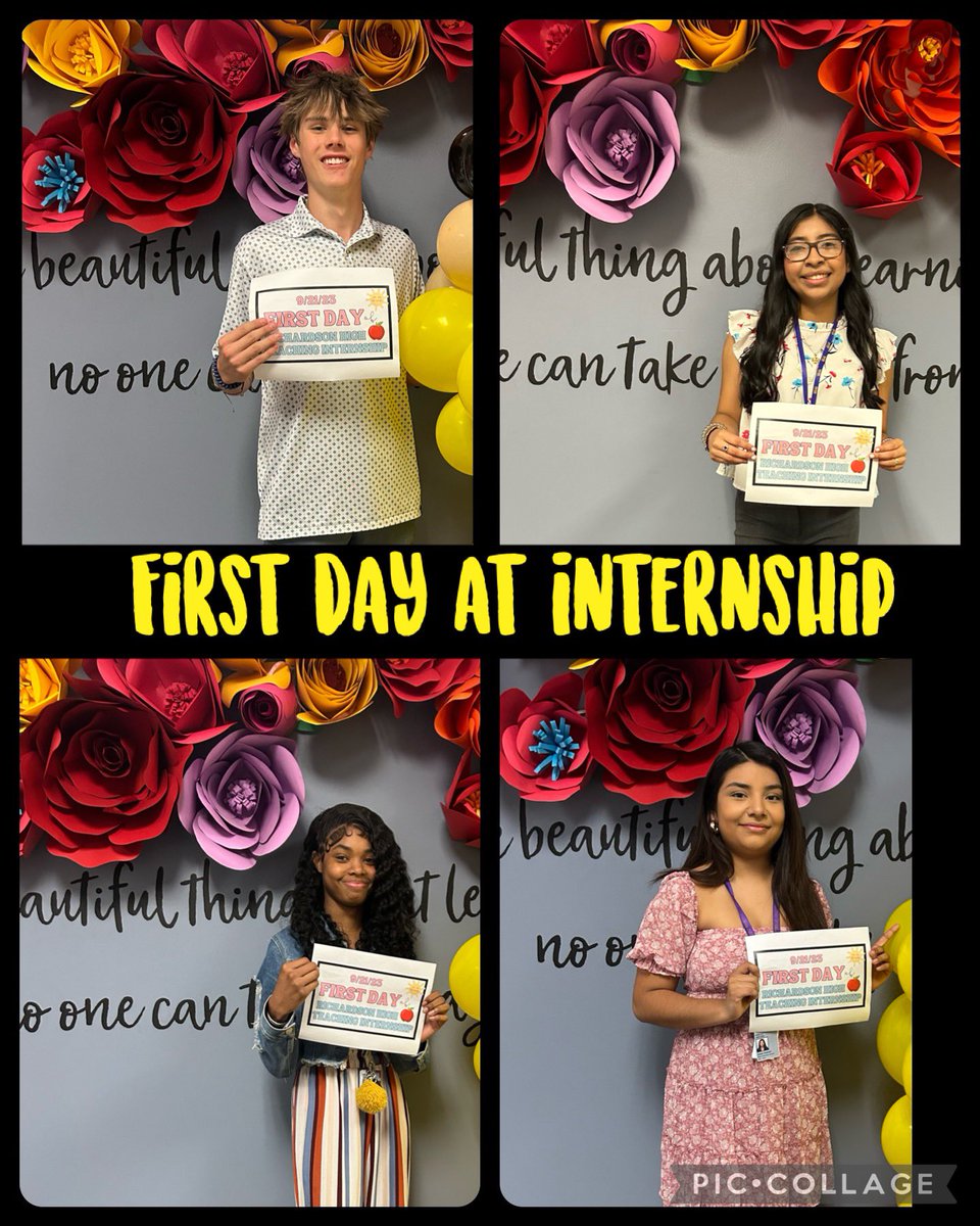reese_teach's tweet photo. #latergram #rhsteachingintern 1st day at their elementary and/or junior high classroom internships!!! Excited to hear about all their learn & experience this school year! Post 1 https://t.co/c11W26XQdR
