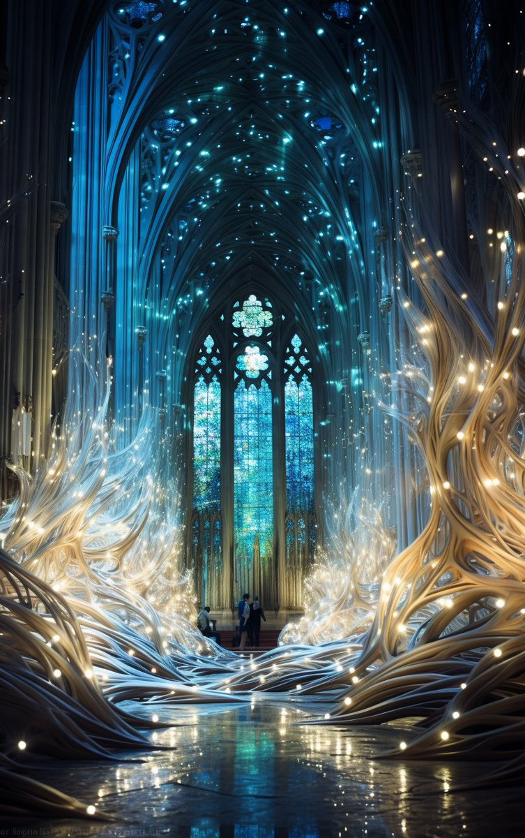 Lichträume #ai #midjourney

das als reale Lichtprojektion im Magdeburger Dom wäre nett oder?