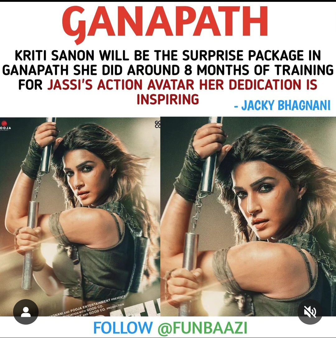 BdTigerian's tweet photo. She's unstoppable

GANAPATH TEASER TOMORROW https://t.co/Z0fNe4qVN7