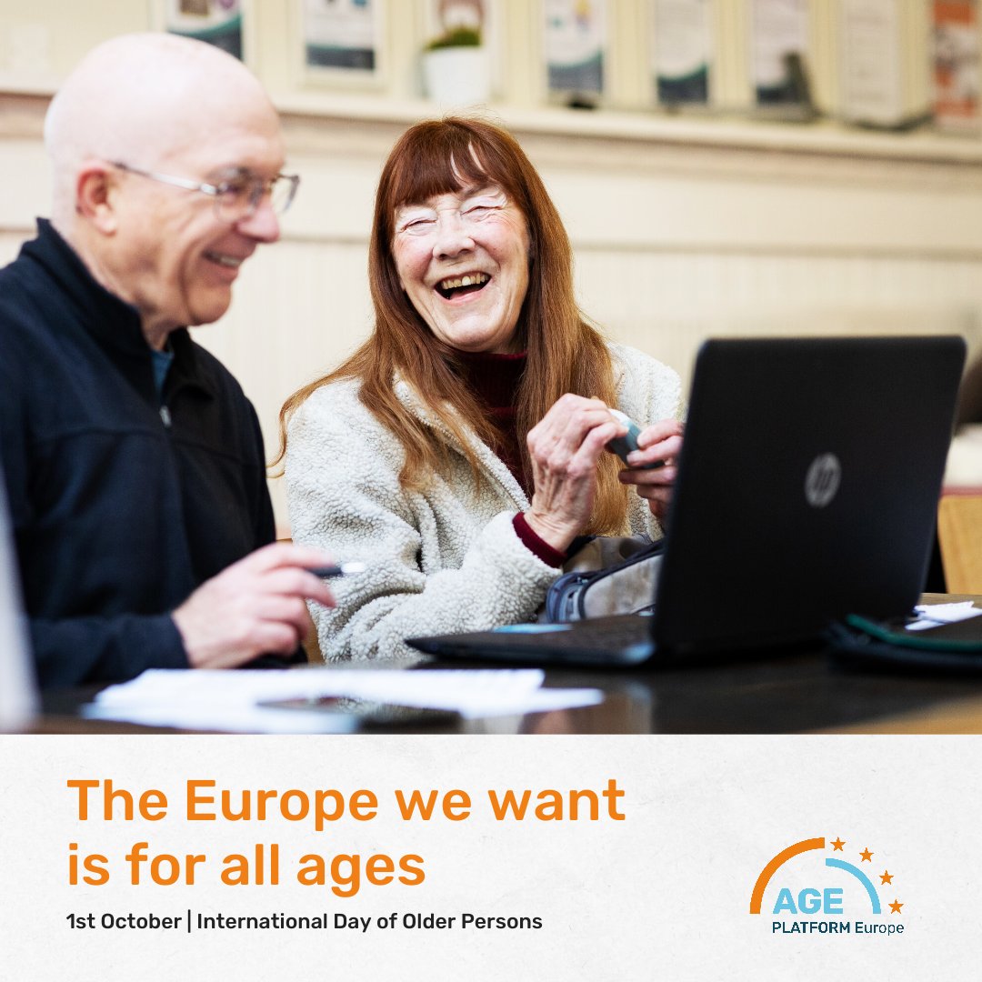 It's the International Day of Older Persons! 🤝 We are all ageing, but ageism prevents us from living to our full potential. Stand up against ageism and help us create #AWorldforAllAges! 👉bit.ly/IDOP2023_AGE @UN 📷 @Ageing_Better #IDOP2023 #UNIDOP #IDOP #AGEPlatformEurope