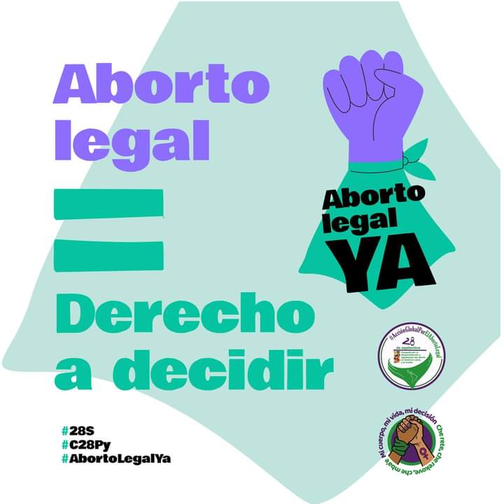 cdeparaguay's tweet photo. #28S
#C28Py
#AbortoLegalYa
#28Septiembre https://t.co/x33sHQIDaN