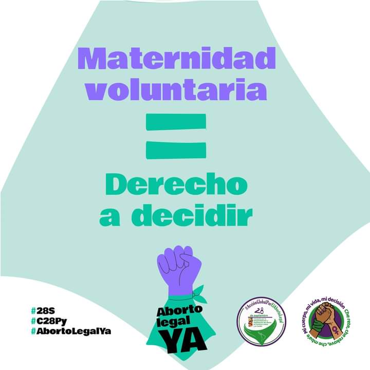 cdeparaguay's tweet photo. #28S
#C28Py
#AbortoLegalYa
#28Septiembre https://t.co/x33sHQIDaN