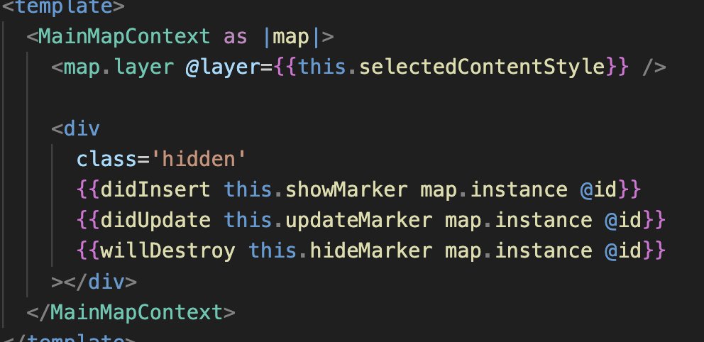 wmattgardner's tweet photo. @nullvoxpopuli I've done something similar using existing APIs. Would be nice to avoid the hacky "did-insert" stuff...

I'm using a combination of services and contextual components: https://t.co/zSyUkGT5et