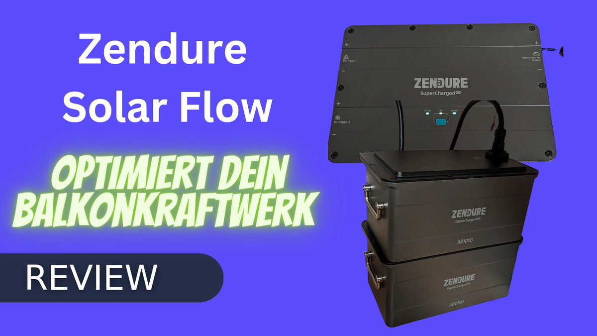 oberbula's tweet image. Keine Solarenergie verschwenden☀️😎 Zendure Solar Flow Test Review nach 2 Wochen

youtu.be/KXbqkTN-lIY?si…

#zendure #solarflow #balkonkraftwerk