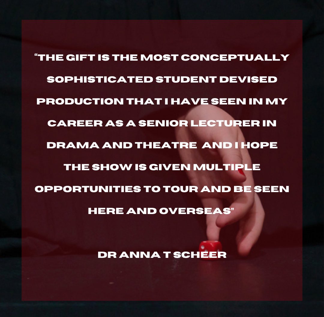 unforgottengen's tweet photo. A review from the fabulous Dr Anna T Scheer about "The Gift" when we performed it last May, and the great news is...

We're doing it again for the wonderful @frequency_fest at @LincsArtsCentre !!

Buy your tickets here:
https://t.co/NgFXkrgpYA https://t.co/DTuWpBgE1B