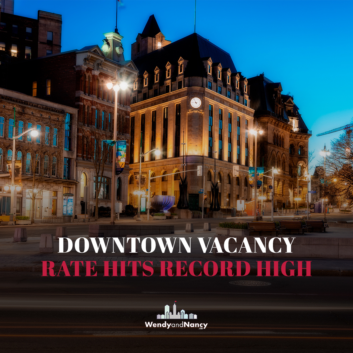 WendyandNancy's tweet photo. Ottawa downtown vacancy rates are at an all-time high. Has remote working changed your idea of an 'ideal' neighbourhood to live?  https://t.co/1FpahQlc95

 #KW #KWIR #KellerWilliams #Realtor #KWIntegrity #RealEstate #OttawaRealEstate #Ottawa #OttawaRealtor #TheWendyandNancyTeam https://t.co/vn3poYC1V8
