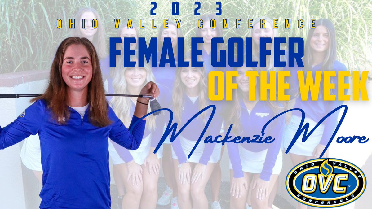 The OVC leader in best average so far, <a href="/Attack23Mack/">MacKenzie Moore</a> has earned her second OVC Golfer of the Week in 2023-24.

She finished 7th at the Johnie Imes Invitational this week and holds a 72.3 average in 6 rounds.

Story: bit.ly/3rvB8Hf #SoarHigher