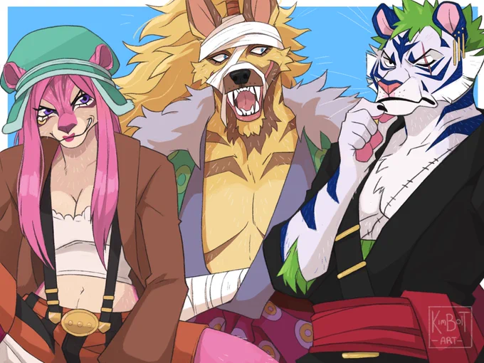 One Piece Worst Generation minks/furries.