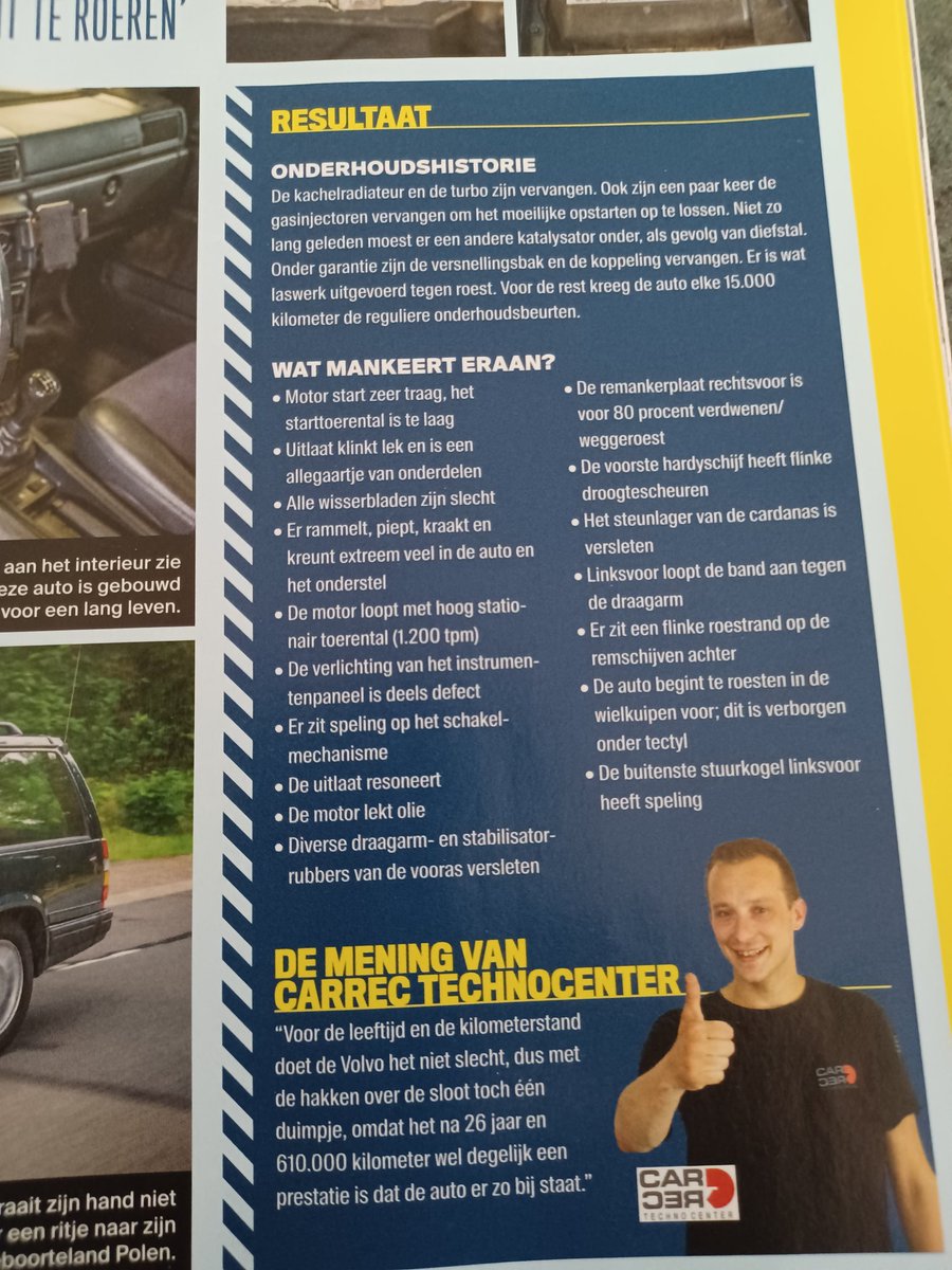 Stuur_O_loog's tweet image. 26 jarige Volvo 940 met ruim 6 ton op de teller..  #volvo #autoweek