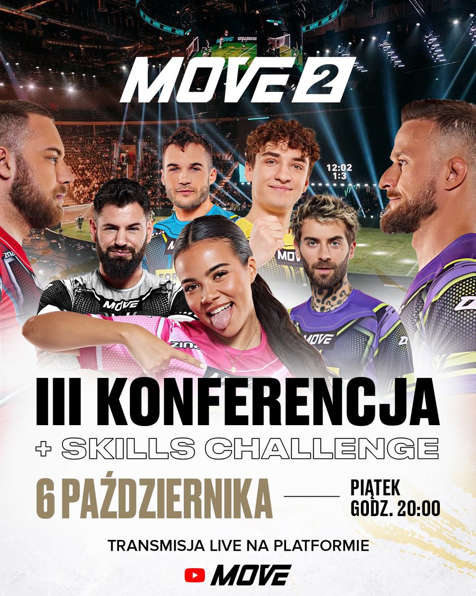 movefederation's tweet image. III KONFERENCJA MOVE JUŻ 6 PAŹDZIERNIKA! 📣

To ostatnia szansa na konfrontację wszystkich drużyn przed naszymi rozgrywkami! ⚽️

Bądźcie z nami 6 października - widzimy się punkt 20:00 na kanale Move na YouTube! 👀

#movefederation #movefederation2 #footballsupershow #gliwice