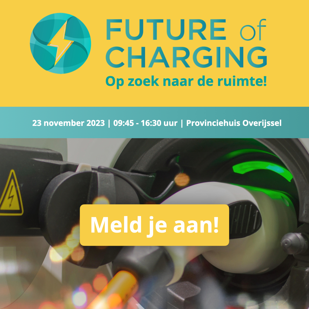 Je kunt je nu aanmelden voor het #FutureofCharging Symposium 2023: Op zoek naar de ruimte! De transitie naar elektrisch rijden vraagt om ruimte. Op straat, op het elektriciteitsnet en in beleid. Hierover gaan we met elkaar in gesprek. Meld je aan: futureofcharging.com
